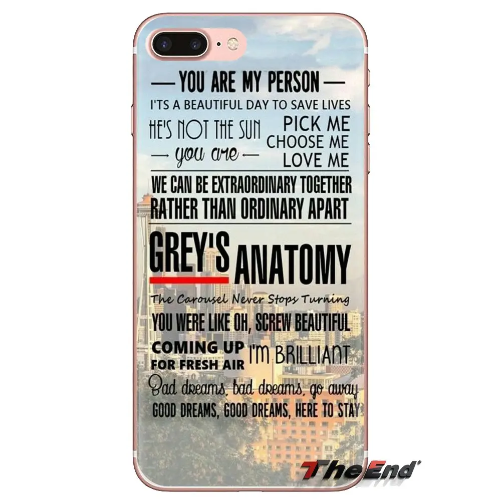 Greys Anatomy You're My Person для Samsung Galaxy J1 J2 J3 J4 J5 J6 J7 J8 Plus 2018 Prime 2015 2016 2017 прозрачный корпус из