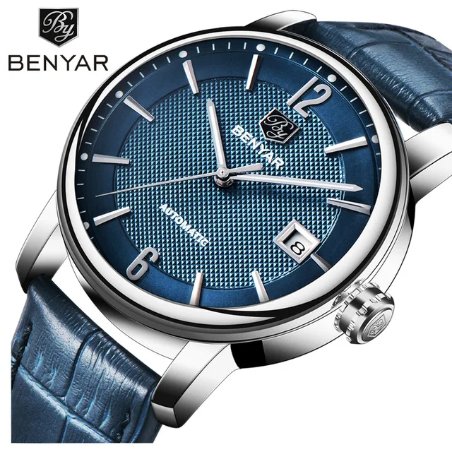 

Men's Watches Fashion Top Luxury Brand Leather Watch Automatic Men Wristwatch Men Mechanical Steel Watches Relogio Masculino+Box