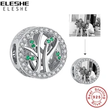 Custom Photo Crystal Beads 925 Sterling Silver Family Tree of Life Charm Fit Original Charm Bracelet DIY Jewelry Gift Custom Photo Crystal Beads 925 Sterling Silver Family Tree of Life Charm Fit Original Charm Bracelet DIY Jewelry Gift