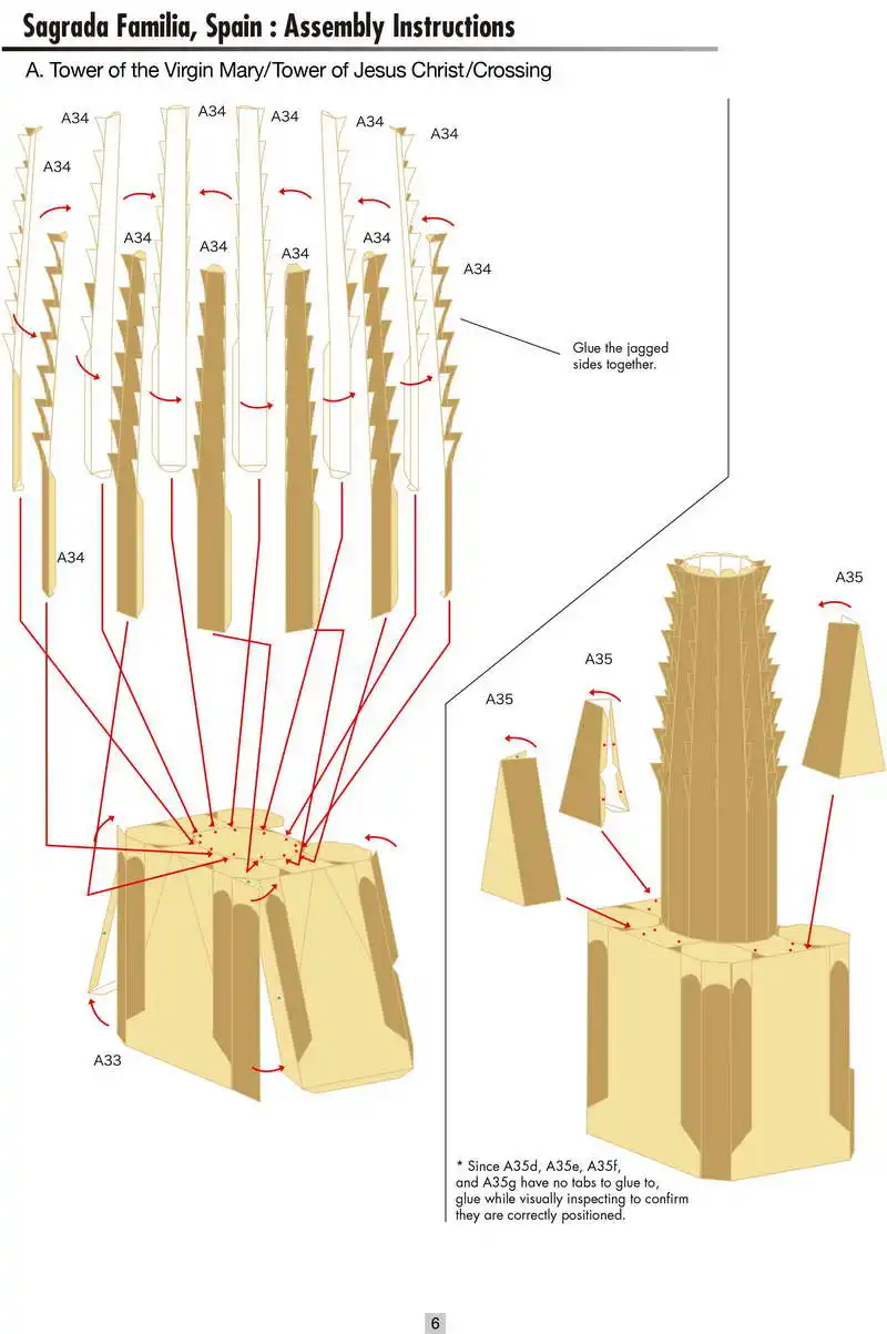 Бумажная модель DIY Sagrada Familia, Испания Ремесленная Бумажная модель архитектура 3D DIY обучающие игрушки ручной работы игра-головоломка для взрослых