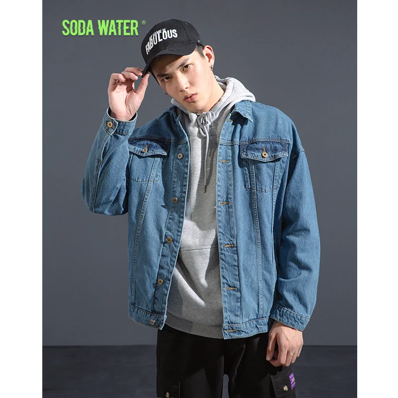 SODA WATER Denim Jackets Men Women Couple Autumn Hip Hop Fashion Casual Denim Jeans Jacket Streetwear Hip hop Jacket 8764W SODA WATER Denim Jackets Men Women Couple Autumn Hip Hop Fashion Casual Denim Jeans Jacket Streetwear Hip hop Jacket 8764W