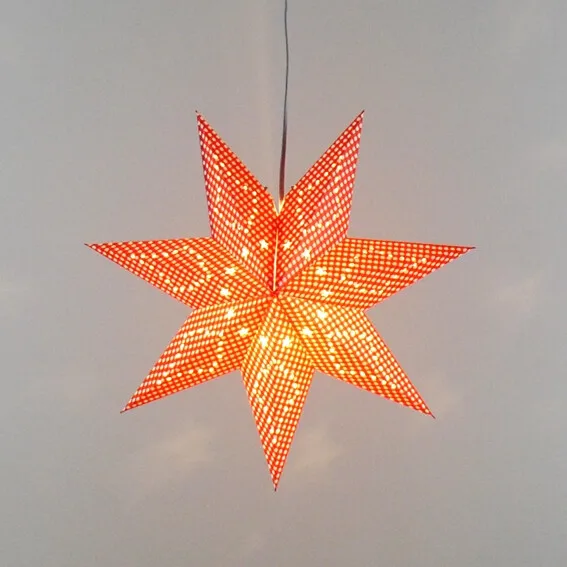 Рождественское украшение, подвесной светильник оригами, креативный светильник с мерцающей звездой, праздничная Подвесная лампа, Подвесная лампа для кофе, столовой, для детей