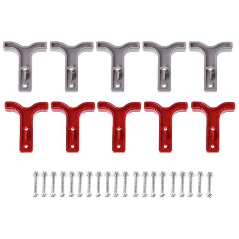 

10Pcs T Handles Silver Plated + Bronze T-Bar Handle SB50 Plug Connector Dual Pole Battery UPS AC/DC600V T-Bar Handles