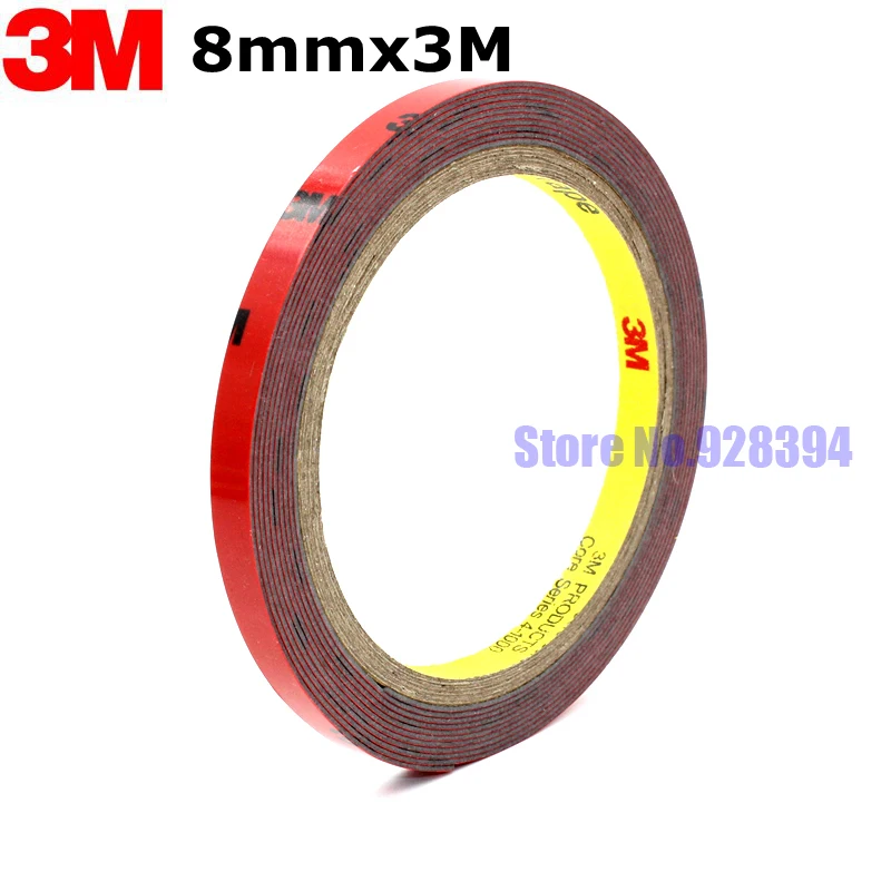 2Rolls 8mm x 3Meter 3M Tape Automotive Auto Truck Car Acrylic Foam