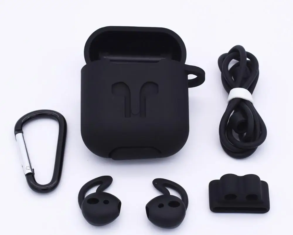 

TPU Silicone Bluetooth Wireless Earphone Case For AirPods Shockproof Earphone Protective Cover Waterproof for Charging Box