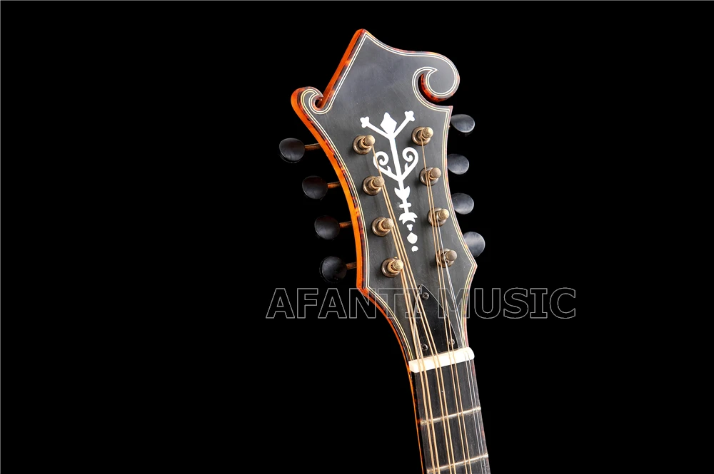 Afanti твердая ель верх/задняя Дека из огненного клена & side/Afanti Octave Mandolin (AMB 212)|maple flame| |