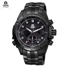 CAINO NEW watches men Top Brand fashion Casual watch Quartz Wristwatches male relogio masculino men Full Steel