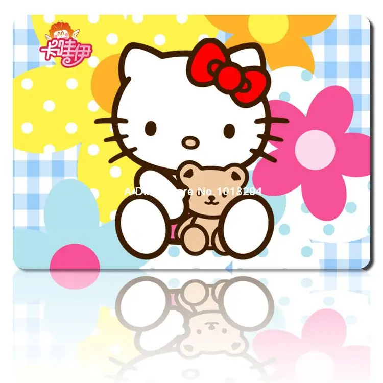 Hello Kitty коврик для мыши личность пользовательские коврик для мыши для ноутбука Аниме Коврик для мыши передач Notbook компьютерная игровой