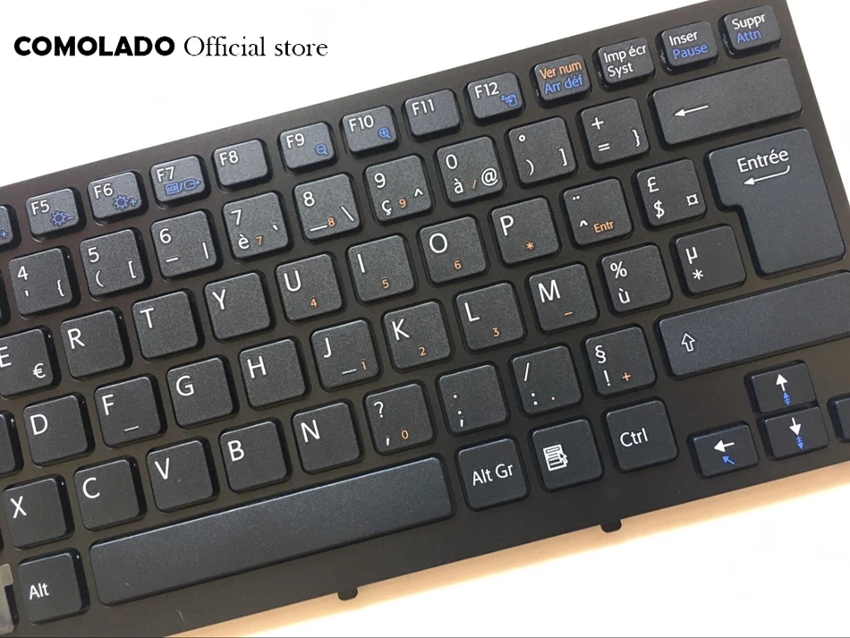 FR French keyboard for Sony  VPC-CW VPC CW VPCCW CW16EC CW18FC CW26EC CW28EC CW2S3C  black and white frame keyboard FR Layout