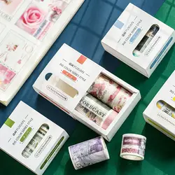 5 шт. DIY японский бумага декоративные клейкие ленты простой небольшой серии васи клейкие ленты/маскирования клейкие ленты наклейки