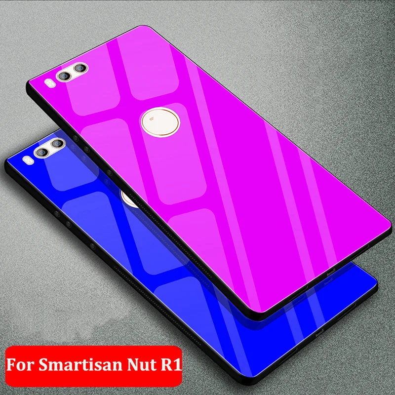 Чехол для Smartisan Nut R1 однотонный чехол из закаленного стекла NutR1 телефона DE106 R 1