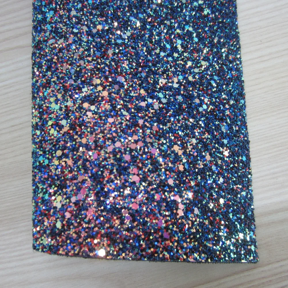 

30cm x 134cm chunky glitter fabric fashion 2018 best quality CN195
