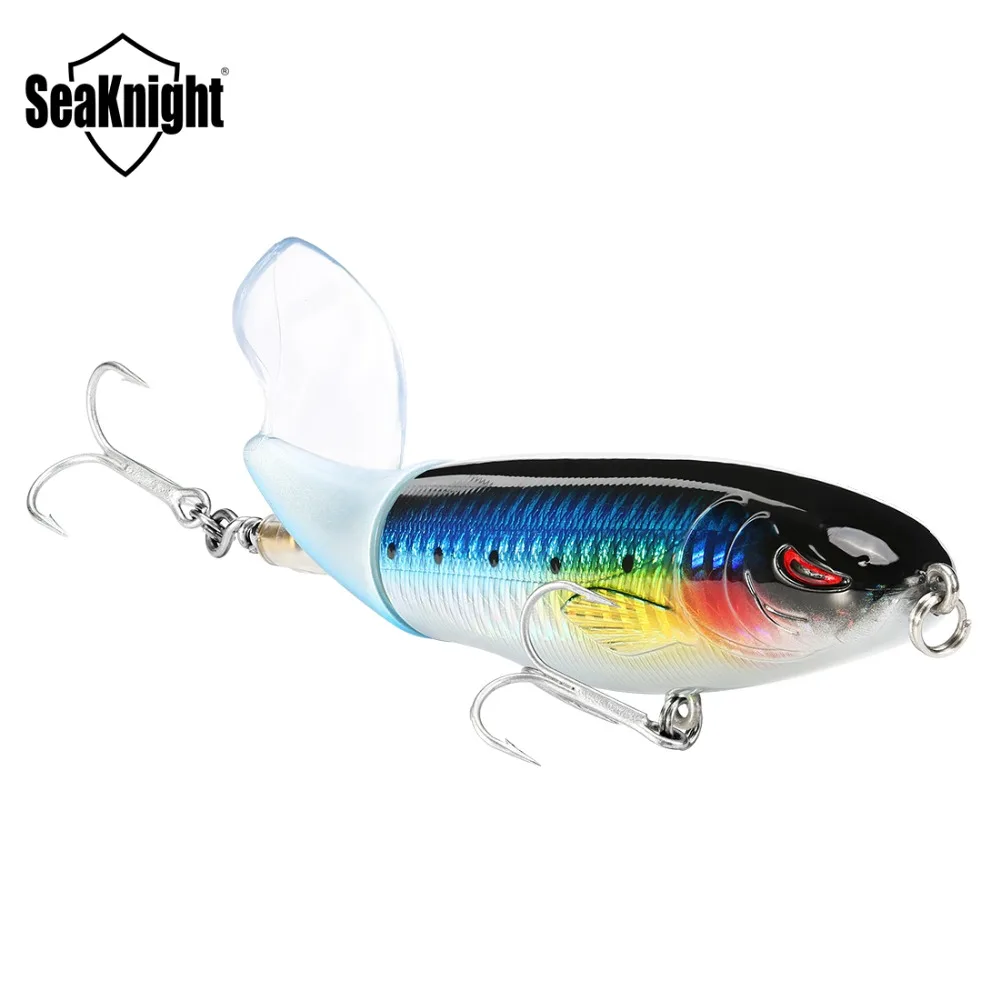 

SeaKnight SK050 SK051 SK053 1PC/Lot Whopper Plopper 13g 39g 19g Rotating Tail 7 Colors VMC Hooks Topwater Swimbait Hard FishLure