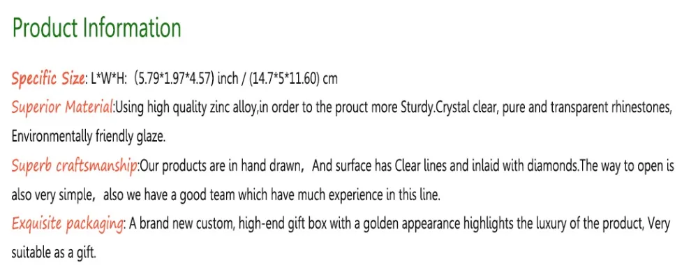 product information