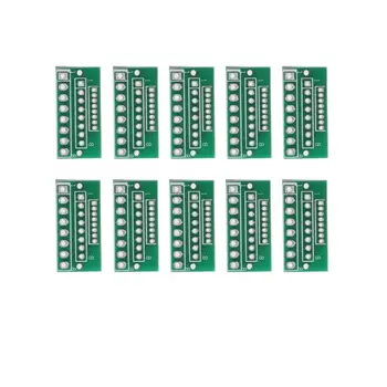 

10pcs 1.27MM 2.0MM 2.54MM 8 Pin 3 Row 24 Holes Adapter Board for Wireless Modules Hot