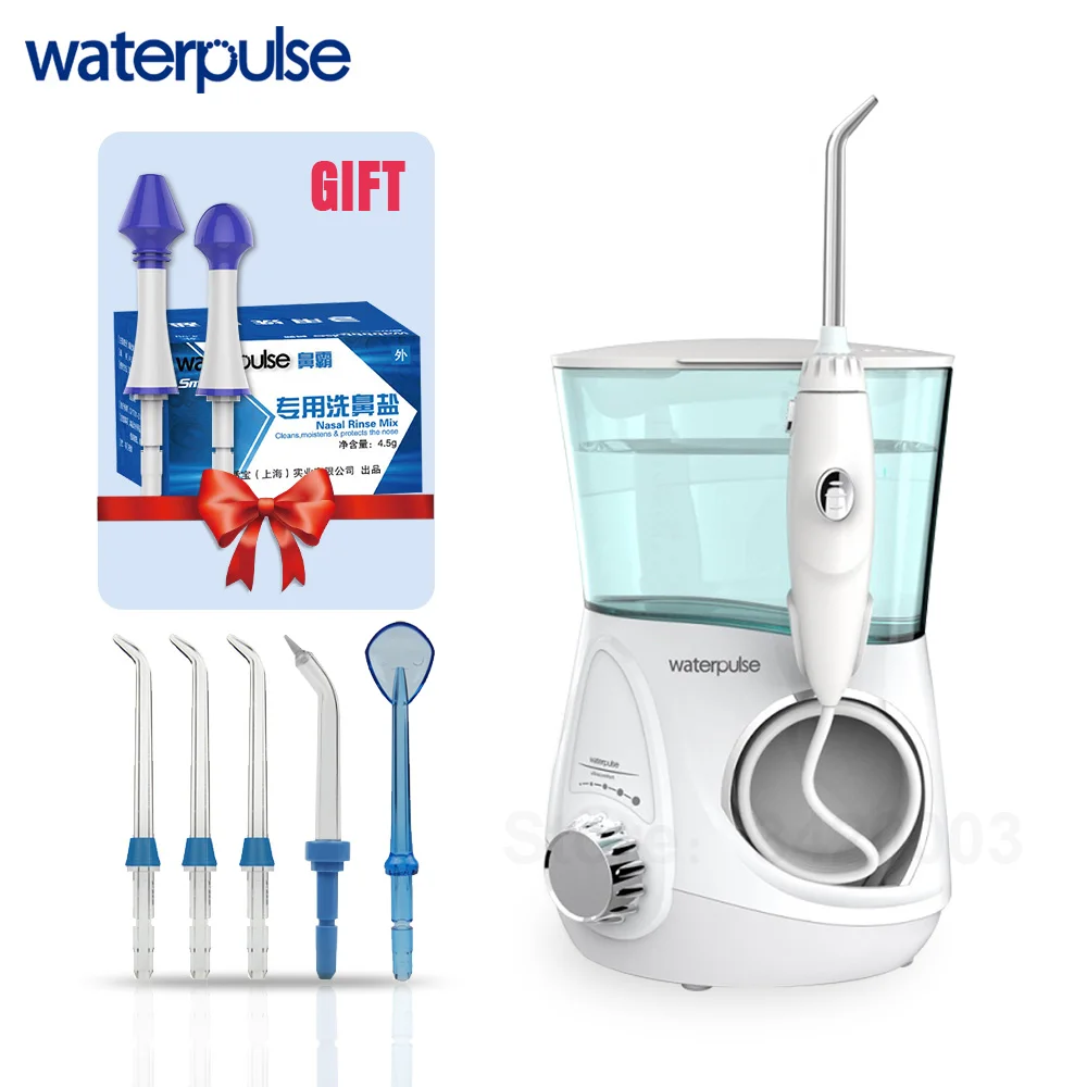 

Waterpulse V600G Dental Flosser Oral Irrigator 700ml Water Flosser Dental Floss Dental Water Jet Water Floss Pick Water Floss