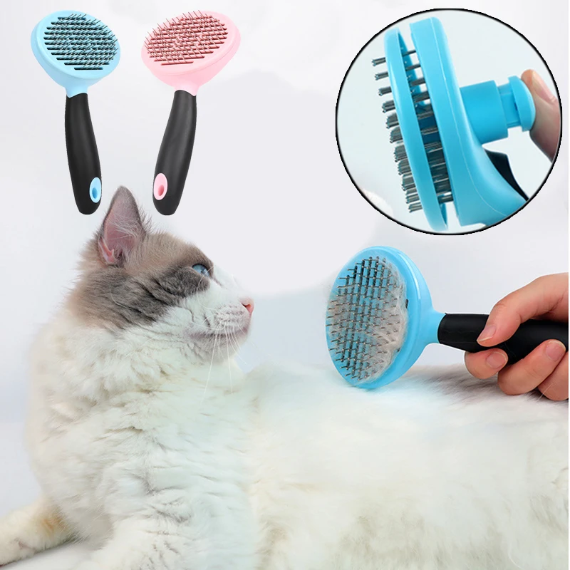 

Cozy Pet Cat Grooming Comb for Cats Safety Dog Cat Hair Cleaning Brush Gatos Products Mascotas Kedi Malzemeleri Pets Supplies