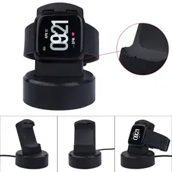 Топ предложения USB Зарядное устройство для F-itbit Versa Смарт-часы зарядки док-станции Колыбель держатель Зарядное устройство смарт-часы