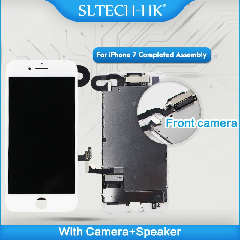 Pаспродажа Полная сборка для iPhone 7 ЖК дисплей с камерой динамик для iPhone 8 Plus экран замена дисплей с 3D Touch ID