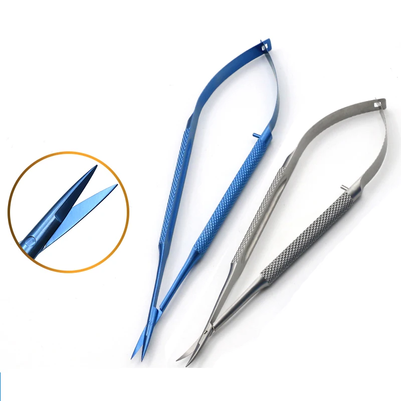 Health & Beauty Titanium alloy 12 14 16 18cm micro scissors inner barrier cut quality scissors Hand membranous Makeup Scissor 4