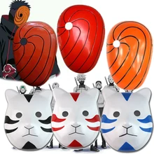 6styles Janpan Cartoon Naruto Tobi Uchiha Obito Uchiha Madara Mask Cat Face Mask Cosplay Party PVC