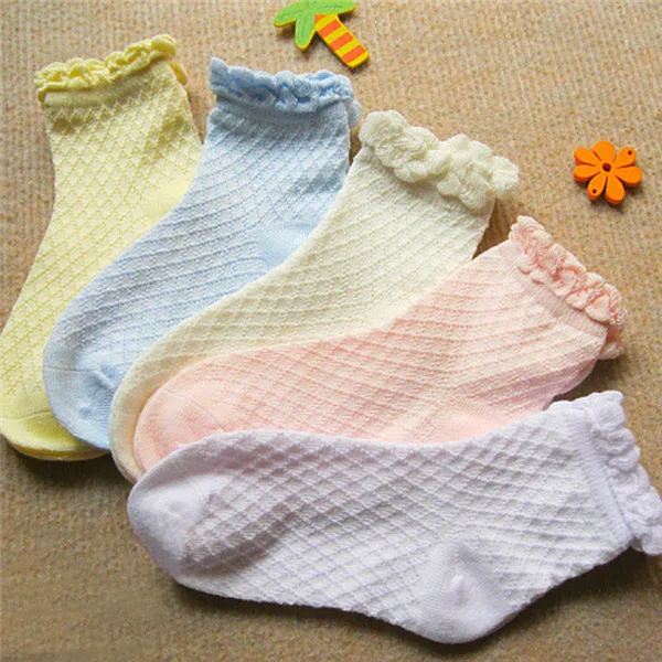 5 пар/лот, детские носки для мальчиков и девочек модные хлопковые дышащие сетчатые носки для малышей весенне-летние подарки для детей от 2 до 12 лет,, CN - Цвет: 1 fang ge hua bian