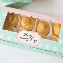 Винтажные платья в горошек украшение окна узор большой десерт торт коробка яйцо tart держатель упаковочные коробки упаковочные поставки