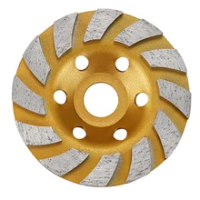 4 дюйма цемента турбо алмаз cupstone шлифовальный станок для угловой шлифовальной машины 12 segs для тяжелых условий эксплуатации