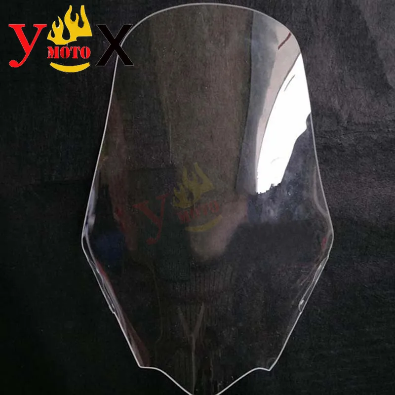 

Modified Rise 60CM High Motorcycle Windscreen Windshield Front Deflector Wind Glass For Yamaha Majesty T9 MajestyT9 Clear