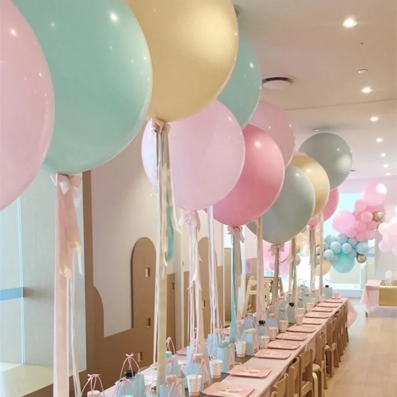 

2pcs 18inch candy Macaron Latex balloons Helium Balloon For Party Wedding Birthday Home Decration