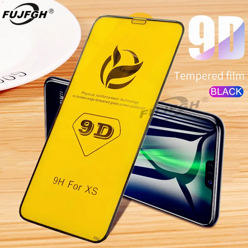 

9D Tempered Glass For iPhone 6 6S 7 8 Plus X Glass on iPhone 7 6 8 X XR XS MAX Screen Protector iPhone 7 8 6 X Protective Flim