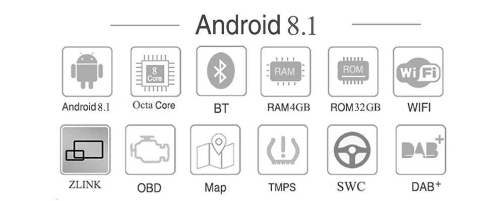 ARKRIGHT 6," 1Din 4 Гб+ 32 ГБ Универсальный Android автомобильный Радио Аудио Стерео gps Carplay Wifi головное устройство мультимедийный плеер с DSP