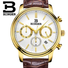 Switzerland Binger Watches Men Luxury Top Brand New Fashion Army Designer Quartz Watch Male Wristwatch relogio masculino relojes