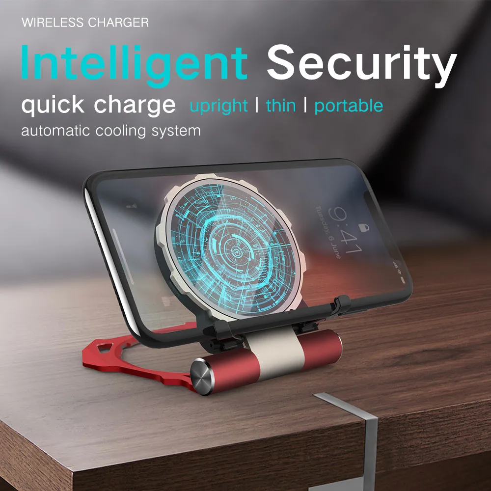 Portable Charger For Iphone XS/XS Max/XR Qi Wireless Power Charging Pad