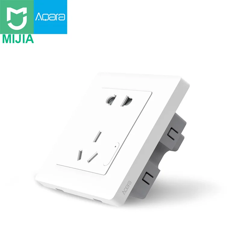 

Xiaom Aqara Smart Wall Socket ZigBee Wireless Switch Work for Xiaomi Smart Home Kits APP Via Smartphone APP Wireless Remote