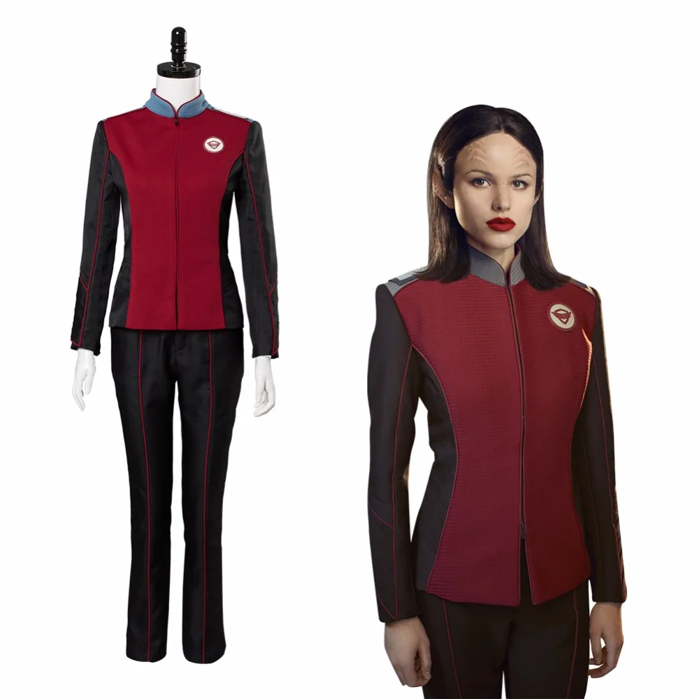 ТВ сериал Orville Косплей Алара костюм красный Униформа полный комплект Женский на