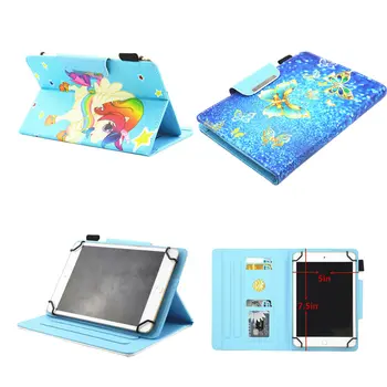 

Universal Tablet PU Leather cover Stand Cute Protective Shell case For Alcatel ONETOUCH Pixi 4 7.0 inch / Pixi 3 7.0 7" Inch