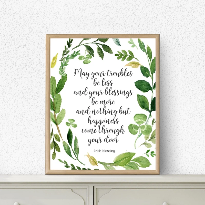 Irish Blessing Wall Art Print