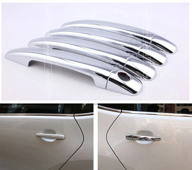FUNDUOO для Peugeot 3008 2013 2014 2015 хромированная накладка на дверную ручку Бесплатная