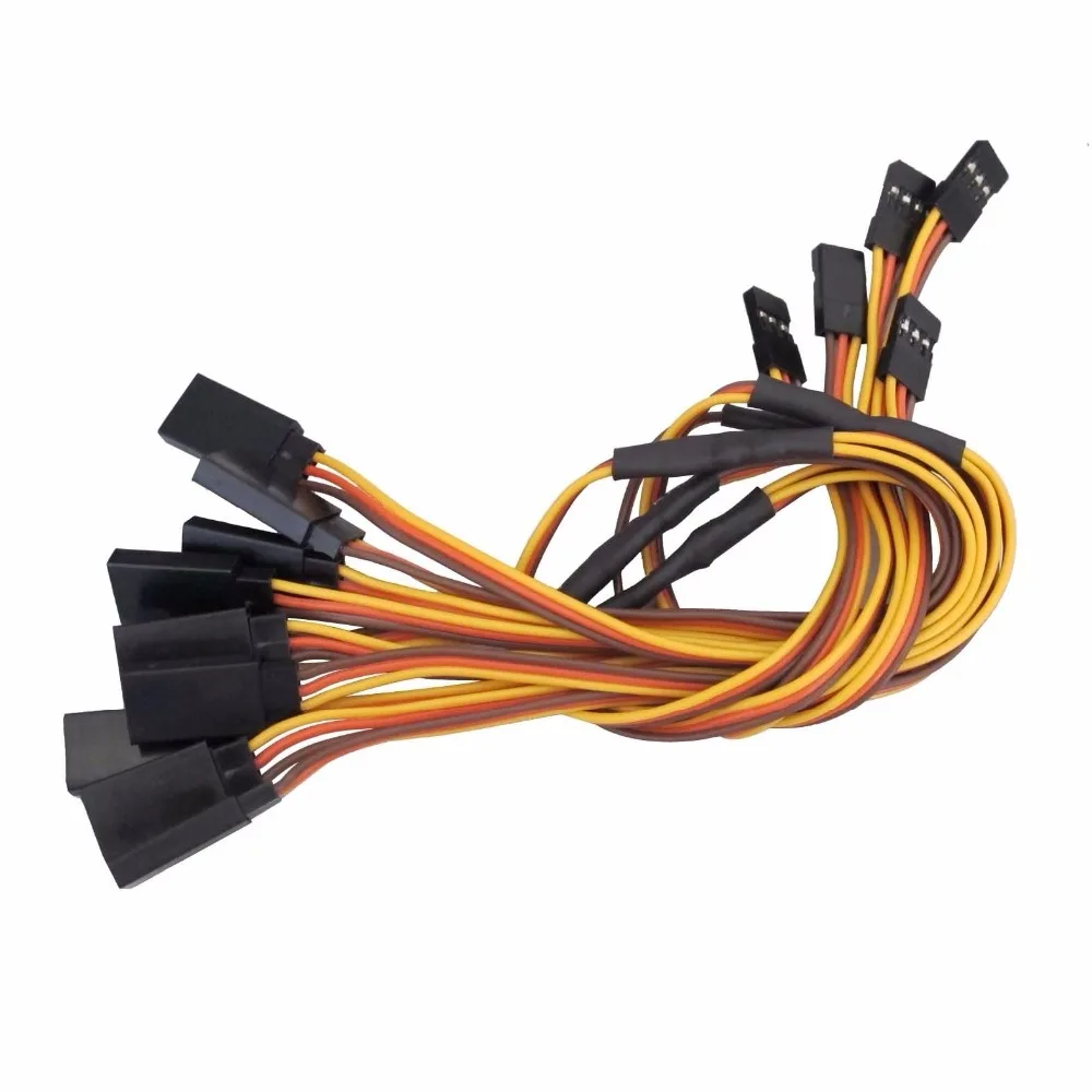 

10pcs 150mm 300mm Y Style Servo Extension Cord Lead Wire Cable JR Futaba 26AWG