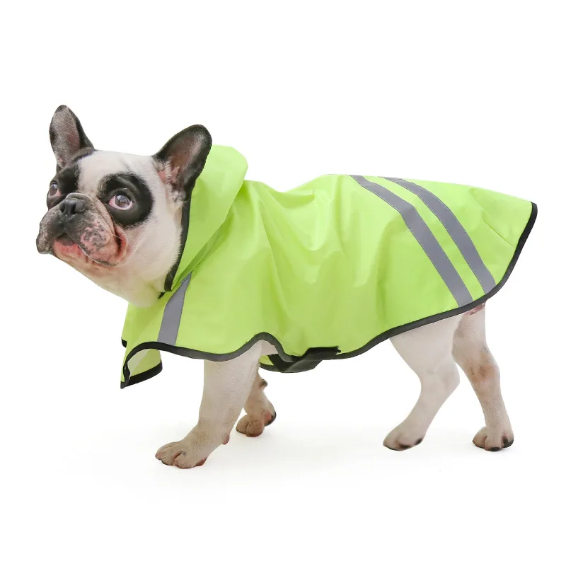 Dog Riancoat Waterproof Rain Coat for Dogs Pet Cloak Labrador Golden Retriever Jacket Reflective Hoodie XS to 3XL | Дом и сад