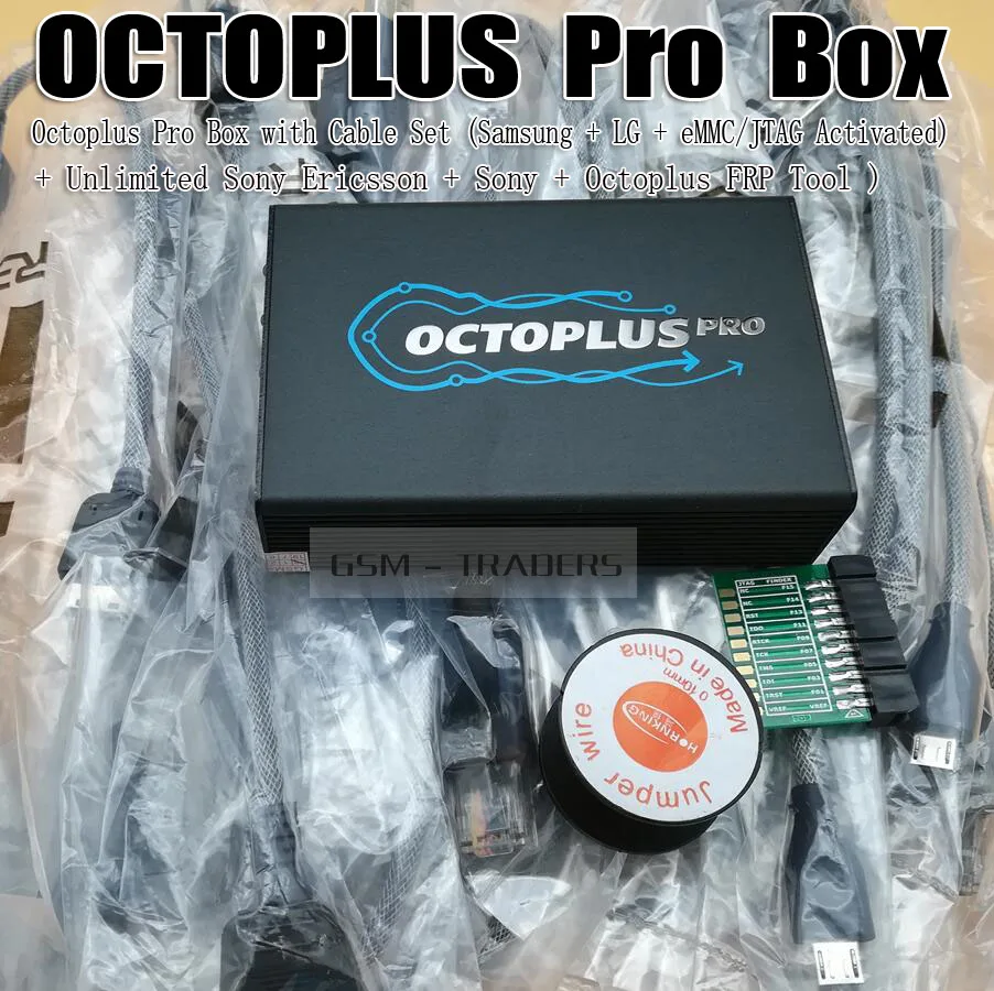 Octoplus Pro Box с кабелем/адаптером(активированный для samsung+ LG+ eMMC/JTAG+ безлимитный sony Ericsson+ sony+ Octoplus FRP