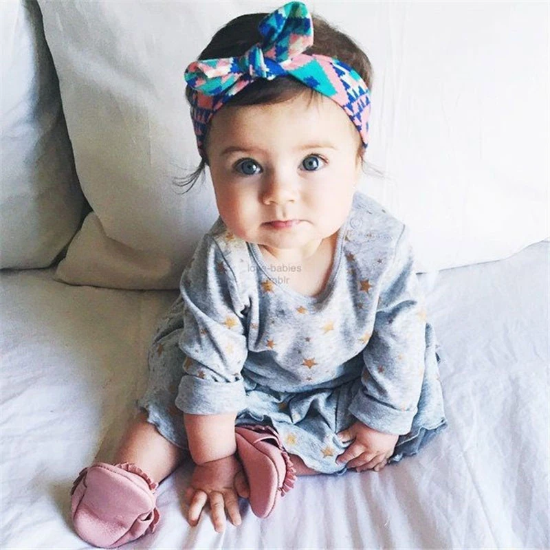 Conjunto de 3 unidades de diadema estampada para bebé,lazo Conjunto de 3 unidades de diadema estampada para bebé,lazo