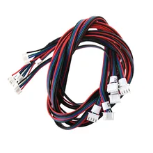 5Pcs/set 1m 3D Printer 4-Pin Female-Female XH2.54 Connector Nema17 Stepper Motor Cable For 3d Printing Parts High Quality C26