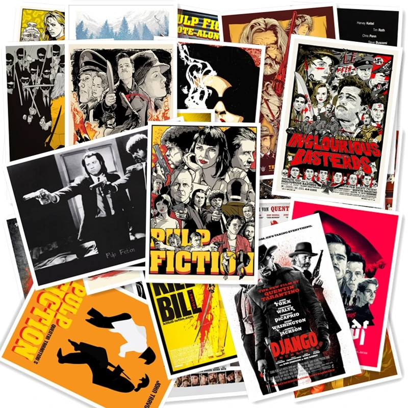 A1-43# Quentin Tarantino Pulp fiction 25/шт ПВХ серия стикер Kill Bill Vol.1 резервуар для собак Дорожный чемодан Граффити стиль