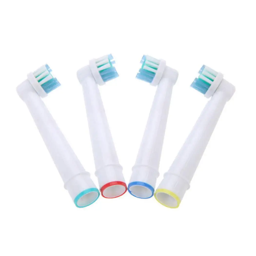 

New Round Shape Replacement Brush Heads White Pack of Heads(4Pcs) Effectively Remove Appliances Plaque