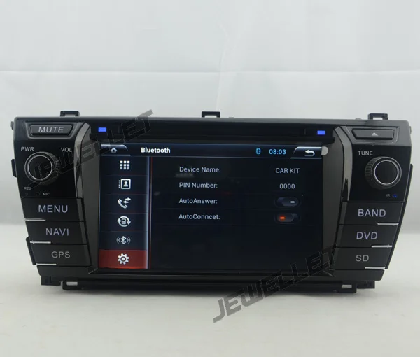 Discount Quad core 1024*600 HD screen Android 9.0 Car DVD GPS radio Navigation for Toyota Corolla 2014-2016 right hand drive 4