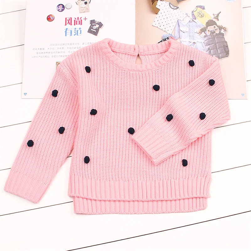 CieiK Baby Girl Knitted Sweaters For Kids Black Dot 2018 Spring Newborn Cute Cardigan Winter Children Clothing Infant Pullover (25)
