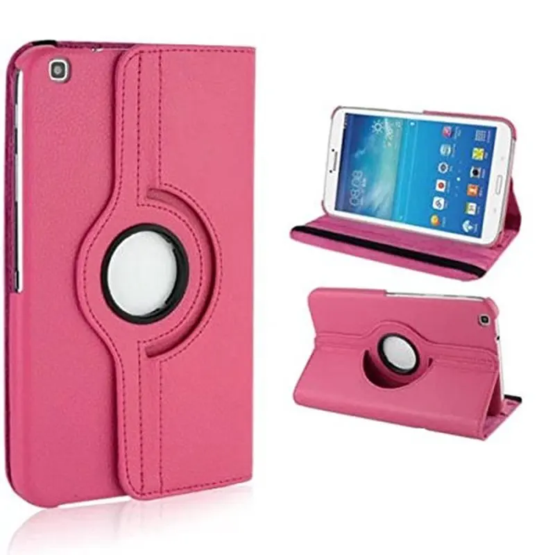 

360 Degree Rotating PU Leather Flip Cover Case for Samsung Galaxy Tab 3 8.0" SM-T310 SM-T311 T315 8 inch Tablet Case Stand Cases