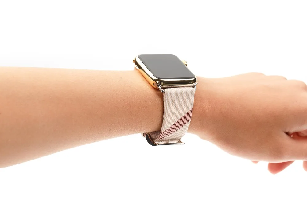 Кожаный ремешок для часов Apple Watch 5 4 черный серебристый металлический разъем